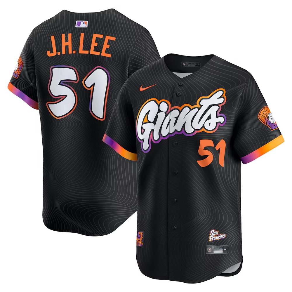 Youth San Francisco Giants #51 Jung Hoo Lee Nike Black 2025 City Connect Limited Jersey