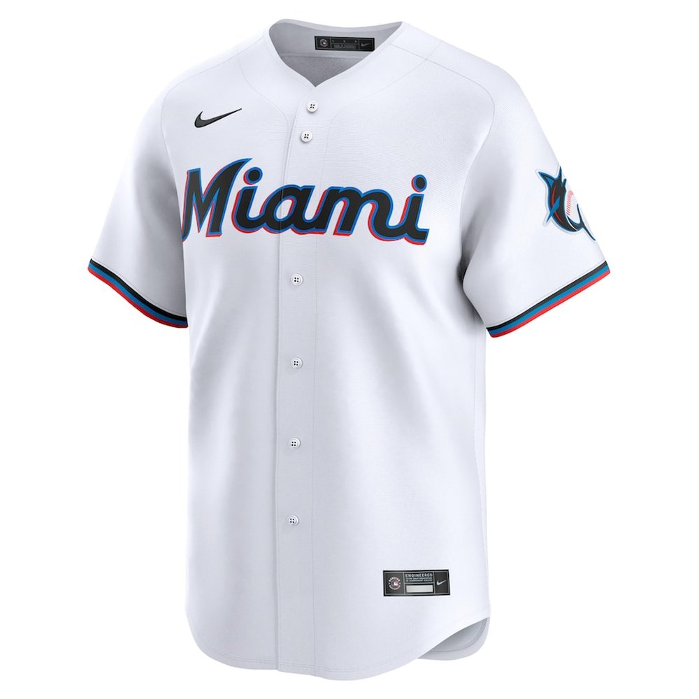 Men's Miami Marlins #22 Sandy Alcantara Nike White Home Limited Player Jersey Men's Miami Marlins #22 Sandy Alcantara Nike White Home Limited Player Jersey