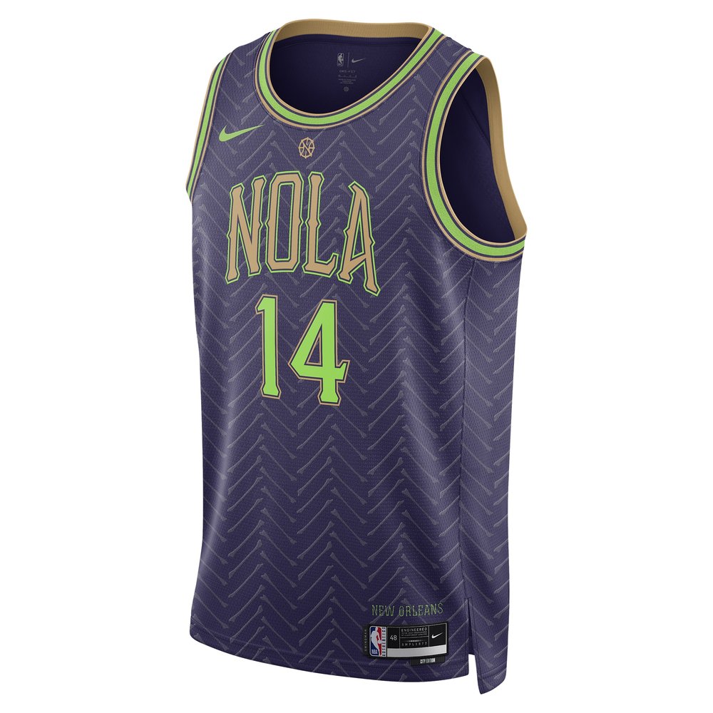 Unisex New Orleans Pelicans Brandon Ingram Purple 2024/25 Swingman Player Jersey - City Edition Unisex New Orleans Pelicans Brandon Ingram Purple 2024/25 Swingman Player Jersey - City Edition