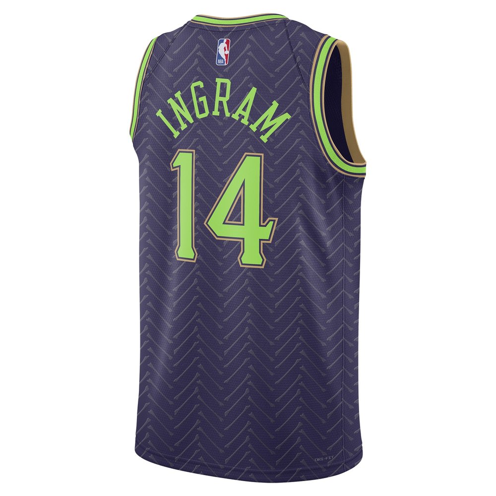 Unisex New Orleans Pelicans Brandon Ingram Purple 2024/25 Swingman Player Jersey - City Edition Unisex New Orleans Pelicans Brandon Ingram Purple 2024/25 Swingman Player Jersey - City Edition