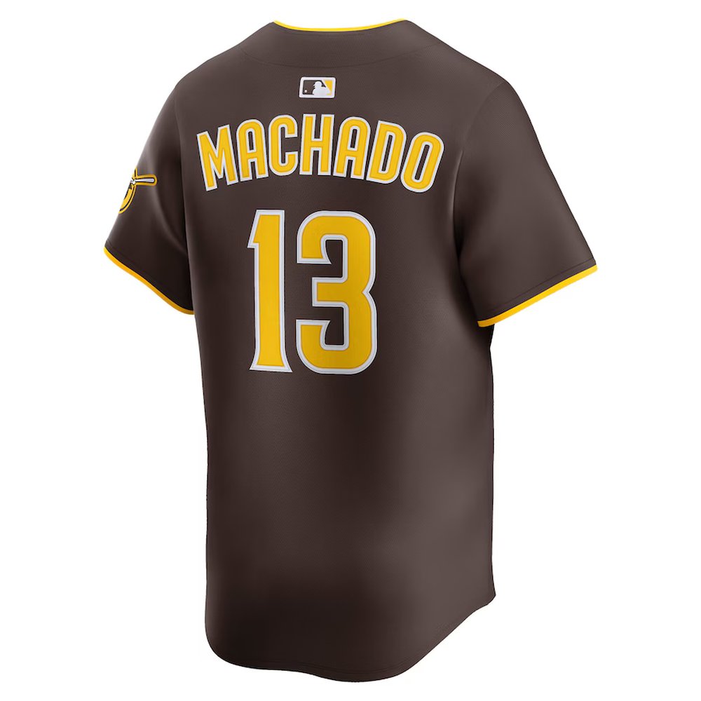 Men's San Diego Padres #13 Manny Machado Nike Brown Alternate Limited Player Jersey Men's San Diego Padres #13 Manny Machado Nike Brown Alternate Limited Player Jersey