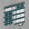 Men's Philadelphia Eagles Heather Gray Super Bowl LIX Champions Big & Tall Counting Points Score T-Shirt Men's Philadelphia Eagles Heather Gray Super Bowl LIX Champions Big & Tall Counting Points Score T-Shirt