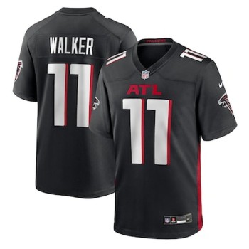 Youth Atlanta Falcons #11 Jalon Walker Nike Black 2025 NFL Draft First Round Pick Game Jersey Youth Atlanta Falcons #11 Jalon Walker Nike Black 2025 NFL Draft First Round Pick Game Jersey