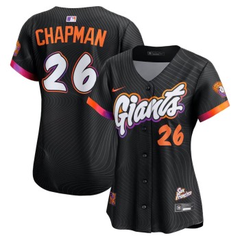 Women's San Francisco Giants #26 Matt Chapman Nike Anthracite 2025 City Connect Limited Jersey Women's San Francisco Giants #26 Matt Chapman Nike Anthracite 2025 City Connect Limited Jersey