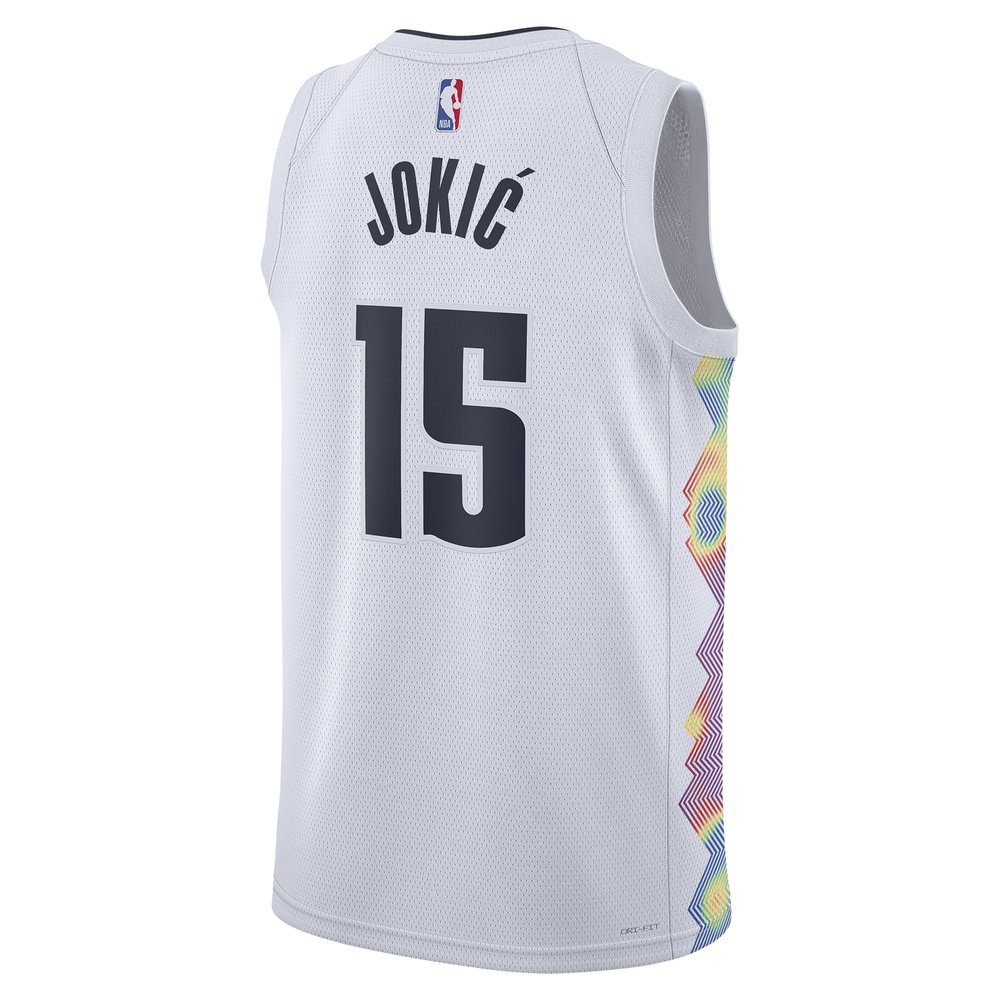 Unisex Denver Nuggets Nikola Jokic White 2024/25 Swingman Player Jersey - City Edition Unisex Denver Nuggets Nikola Jokic White 2024/25 Swingman Player Jersey - City Edition