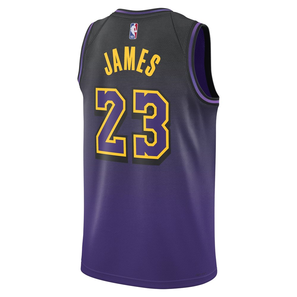 Unisex Los Angeles Lakers #23 LeBron James Purple 2024/25 Swingman City Edition Player Jersey Unisex Los Angeles Lakers #23 LeBron James Purple 2024/25 Swingman City Edition Player Jersey