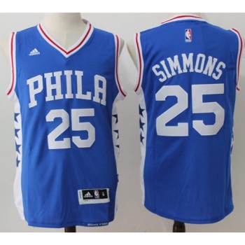 76ers #25 Ben Simmons Blue Stitched NBA Jersey 76ers #25 Ben Simmons Blue Stitched NBA Jersey