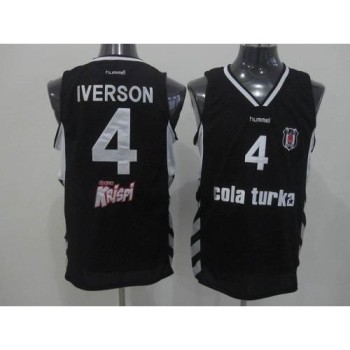 76ers #4 Allen Iverson Black Swingman Stitched NBA Jersey 76ers #4 Allen Iverson Black Swingman Stitched NBA Jersey