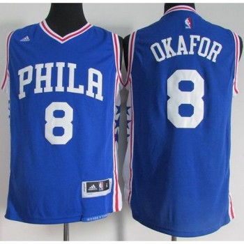 76ers #8 Jahlil Okafor Blue Stitched NBA Jersey 76ers #8 Jahlil Okafor Blue Stitched NBA Jersey