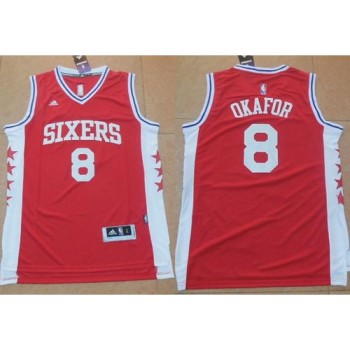 76ers #8 Jahlil Okafor Red Stitched NBA Jersey 76ers #8 Jahlil Okafor Red Stitched NBA Jersey
