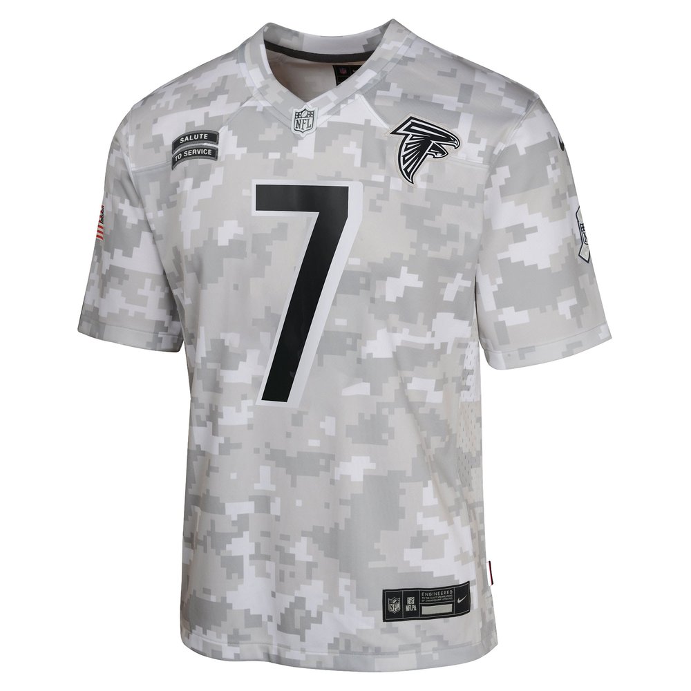 Youth Atlanta Falcons Bijan Robinson Arctic Camo 2024 Salute to Service Game Jersey Youth Atlanta Falcons Bijan Robinson Arctic Camo 2024 Salute to Service Game Jersey