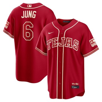 Youth Texas Rangers #6 Josh Jung Red 2026 City Connect Stitched Jersey