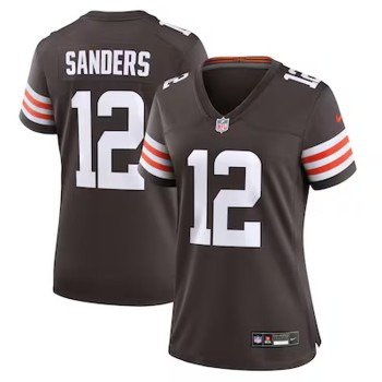 Women's Cleveland Browns #12 Shedeur Sanders Nike Brown 2025 NFL Draft Game Jersey Women's Cleveland Browns #12 Shedeur Sanders Nike Brown 2025 NFL Draft Game Jersey