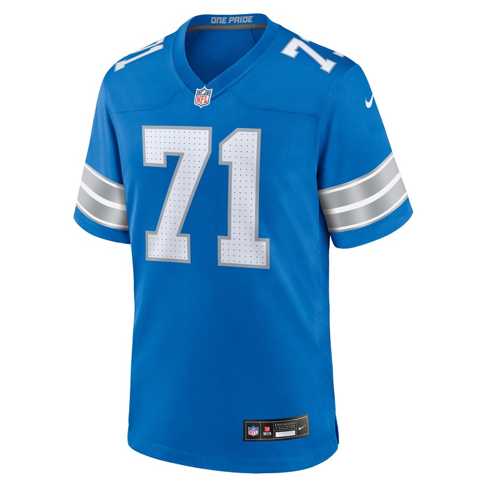 Men's Detroit Lions Kevin Zeitler  Blue Game Jersey Men's Detroit Lions Kevin Zeitler  Blue Game Jersey