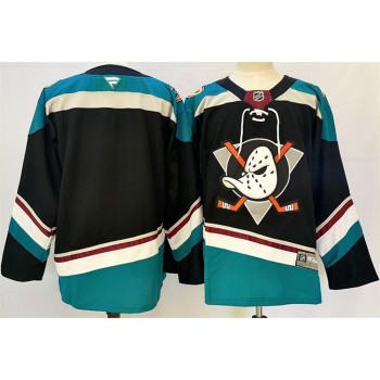 Men's Anaheim Ducks Blank Black/Teal 2024-25 Stitched Premium Jersey Men's Anaheim Ducks Blank Black/Teal 2024-25 Stitched Premium Jersey