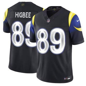 Men's Los Angeles Rams #89 Tyler Higbee Black Rivalries Collection F.U.S.E. Vapor Limited Stitched Jersey Men's Los Angeles Rams #89 Tyler Higbee Black Rivalries Collection F.U.S.E. Vapor Limited Stitched Jersey