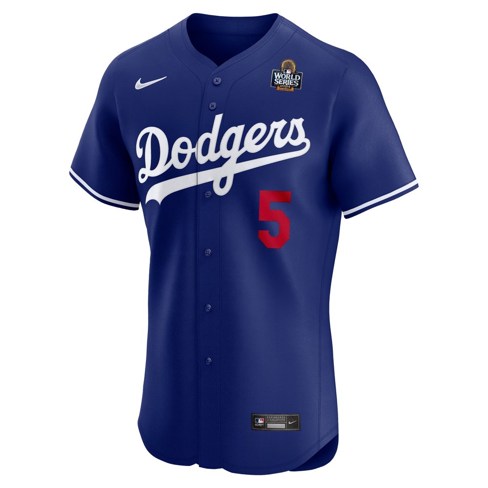 Men's Los Angeles Dodgers #5 Freddie Freeman Royal 2024 World Series Alternate Elite Player Jersey Men's Los Angeles Dodgers #5 Freddie Freeman Royal 2024 World Series Alternate Elite Player Jersey