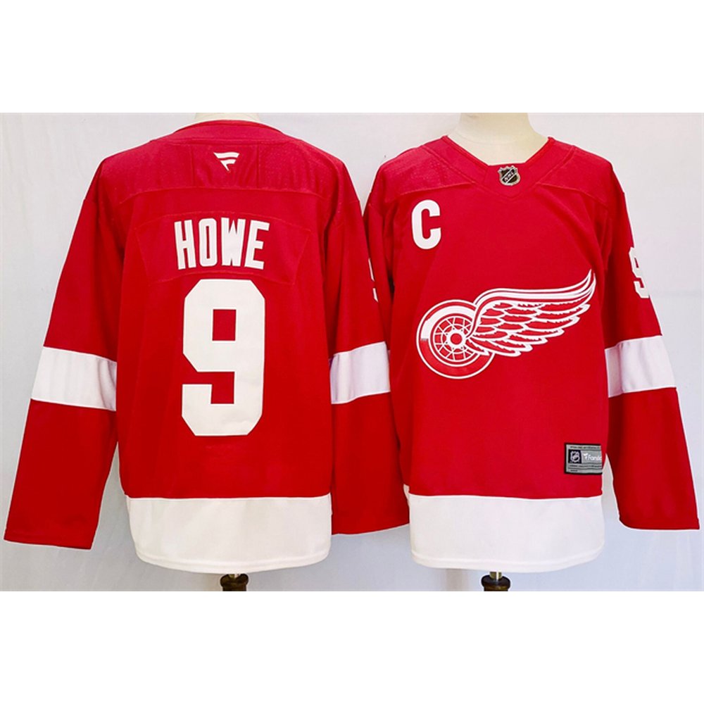 Youth Detroit Red Wings #9 Gordie Howe Red 2024-25 Stitched Jersey Youth Detroit Red Wings #9 Gordie Howe Red 2024-25 Stitched Jersey