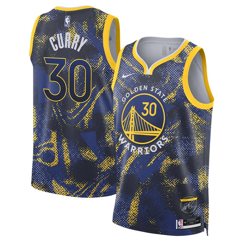 Men's Golden State Warriors #30 Stephen Curry Royal 2025/26 Select Series Jersey