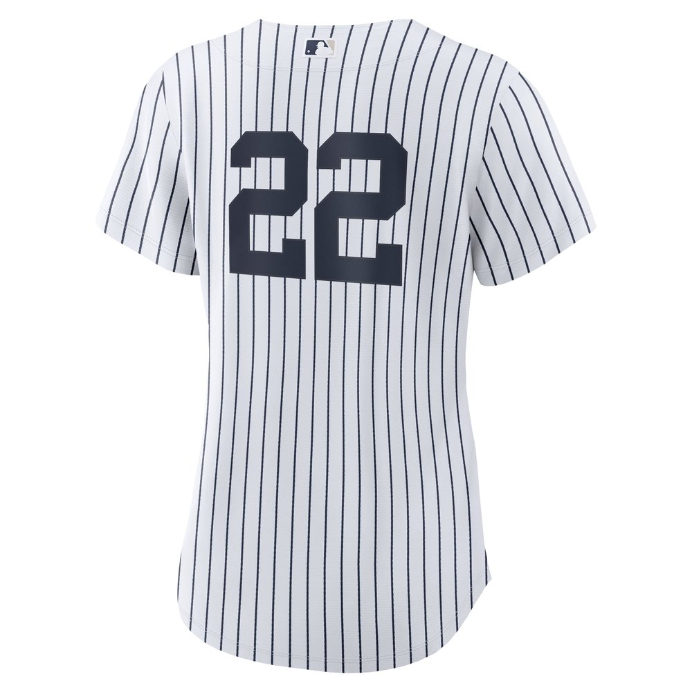 Women's New York Yankees #22 Juan Soto White 2024 World Series Home Replica Player Jersey