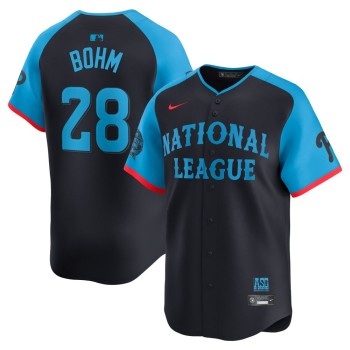 Men's National League Alec Bohm Navy 2024 MLB All-Star Game Limited Player Jersey Men's National League Alec Bohm Navy 2024 MLB All-Star Game Limited Player Jersey