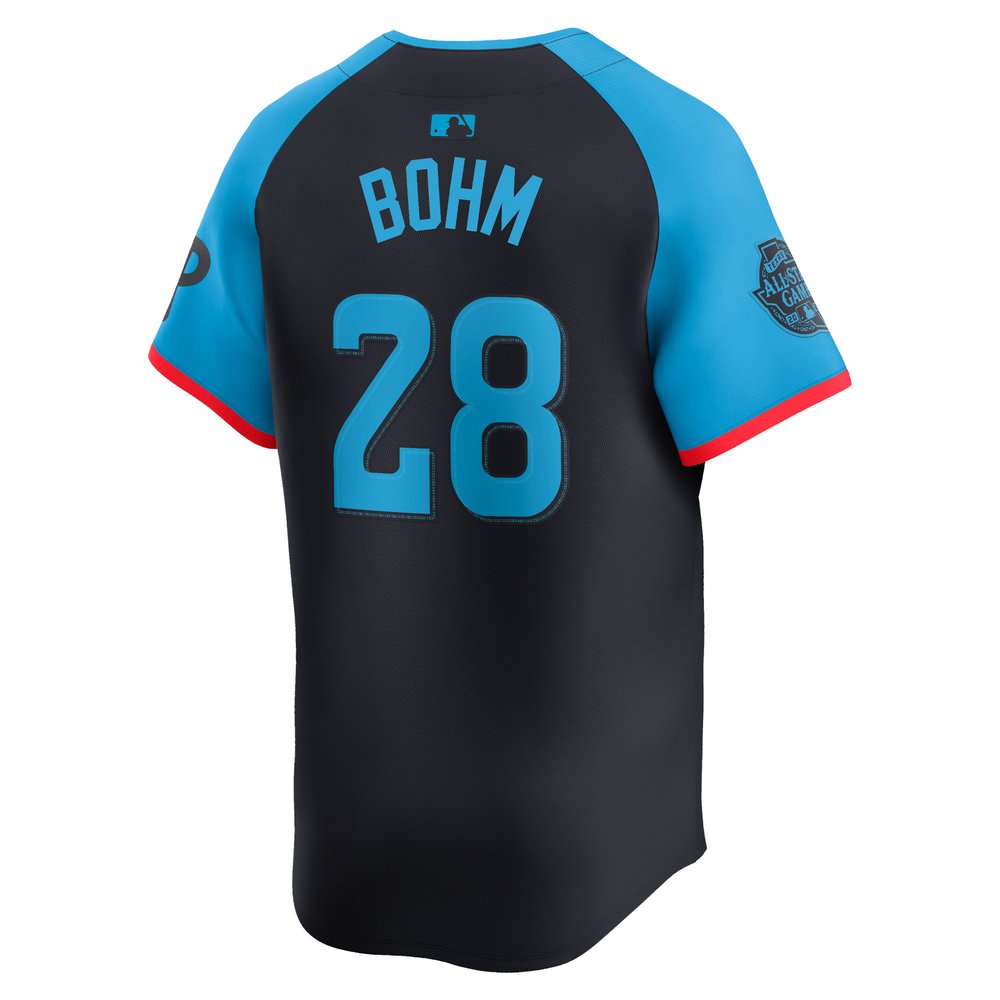 Men's National League Alec Bohm Navy 2024 MLB All-Star Game Limited Player Jersey Men's National League Alec Bohm Navy 2024 MLB All-Star Game Limited Player Jersey