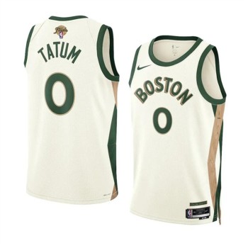 Men's Boston Celtics #0 Jayson Tatum White 2024 Finals City Edition Stitched Basketball Jersey Men's Boston Celtics #0 Jayson Tatum White 2024 Finals City Edition Stitched Basketball Jersey
