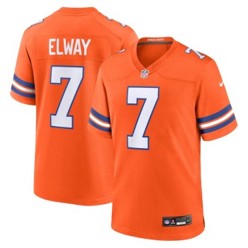 Men's Denver Broncos John Elway Orange Mile High Collection 1977 Throwback Retired Player Game Jersey Men's Denver Broncos John Elway Orange Mile High Collection 1977 Throwback Retired Player Game Jersey