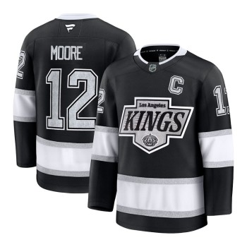 Youth Los Angeles Kings #12 Trevor Moore Black Home Jersey