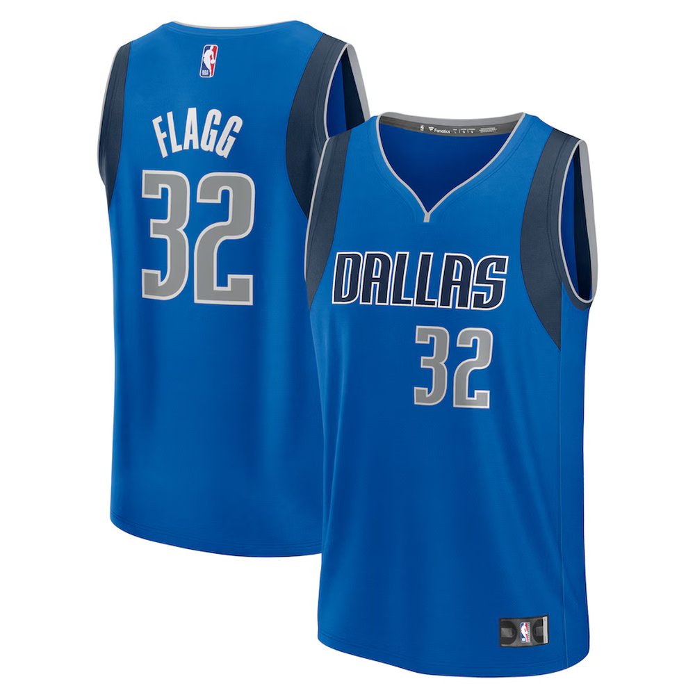 Youth Dallas Mavericks #32 Cooper Flagg Fanatics Blue 2025 NBA Draft First Round Pick Fast Break Replica Icon Edition Jersey