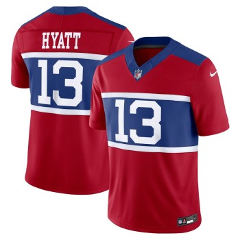 Men's New York Giants Jalin Hyatt Century Red Alternate Vapor F.U.S.E. Limited Jersey Men's New York Giants Jalin Hyatt Century Red Alternate Vapor F.U.S.E. Limited Jersey