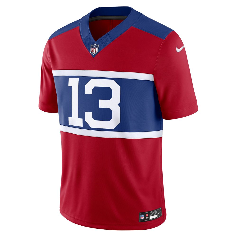 Men's New York Giants Jalin Hyatt Century Red Alternate Vapor F.U.S.E. Limited Jersey Men's New York Giants Jalin Hyatt Century Red Alternate Vapor F.U.S.E. Limited Jersey