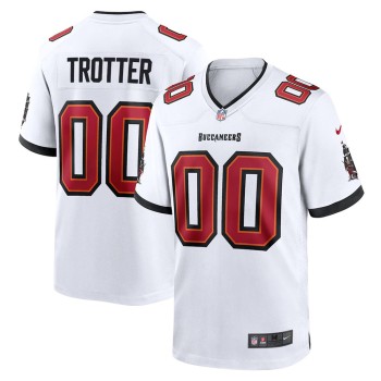 Men's Tampa Bay Buccaneers Josiah Trotter White 2026 NFL Draft Game Jersey