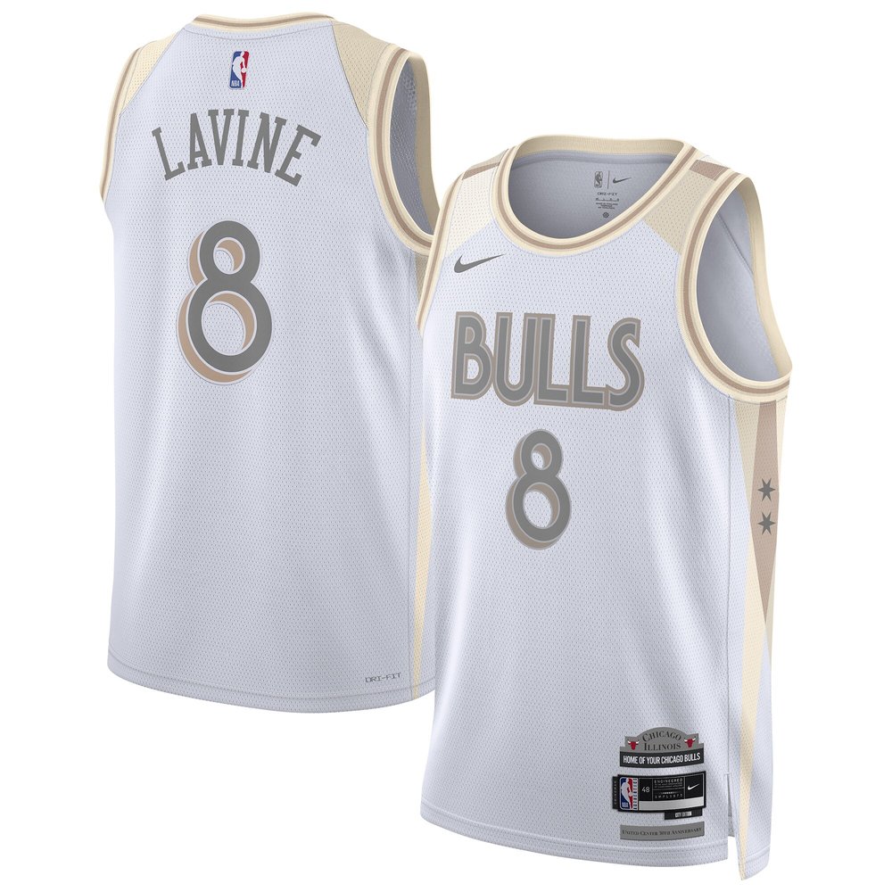 Unisex Chicago Bulls Zach LaVine White 2024/25 Swingman Player Jersey - City Edition