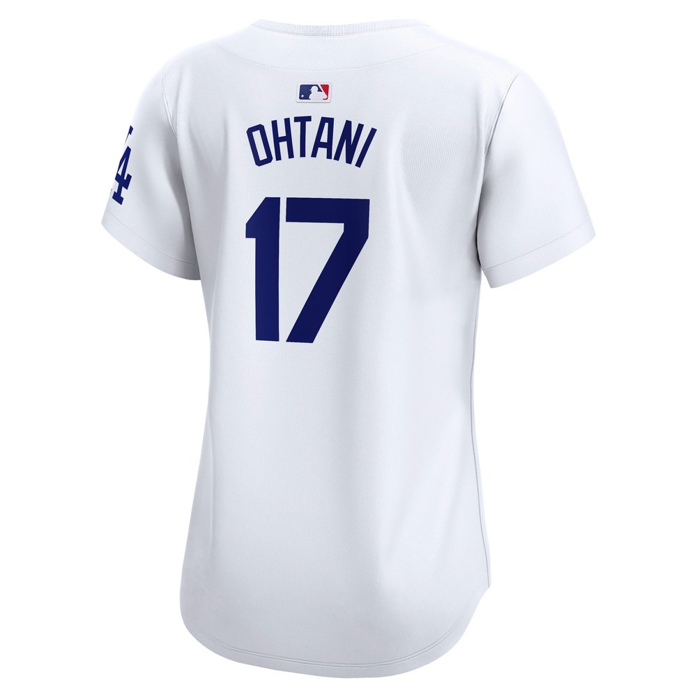 Women's Los Angeles Dodgers #17 Shohei Ohtani White 2024 World Series Home Limited Player Jersey