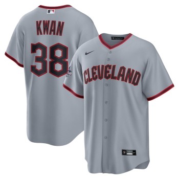 Youth Cleveland Guardians #38 Steven Kwan Nike Gray 2025 MLB All-Star Game Road Replica Player Jersey Youth Cleveland Guardians #38 Steven Kwan Nike Gray 2025 MLB All-Star Game Road Replica Player Jersey