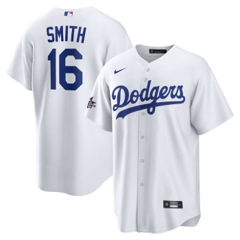 Men's Los Angeles Dodgers #16 Will Smith Nike White 2025 MLB All-Star Game Home Replica Player Jersey Men's Los Angeles Dodgers #16 Will Smith Nike White 2025 MLB All-Star Game Home Replica Player Jersey