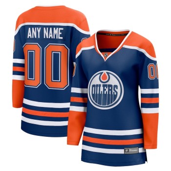 Women's Edmonton Oilers Royal Home Custom Jersey