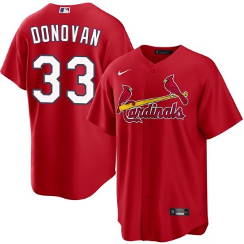 Men's St. Louis Cardinals #33 Brendan Donovan Red Home Limited Jersey