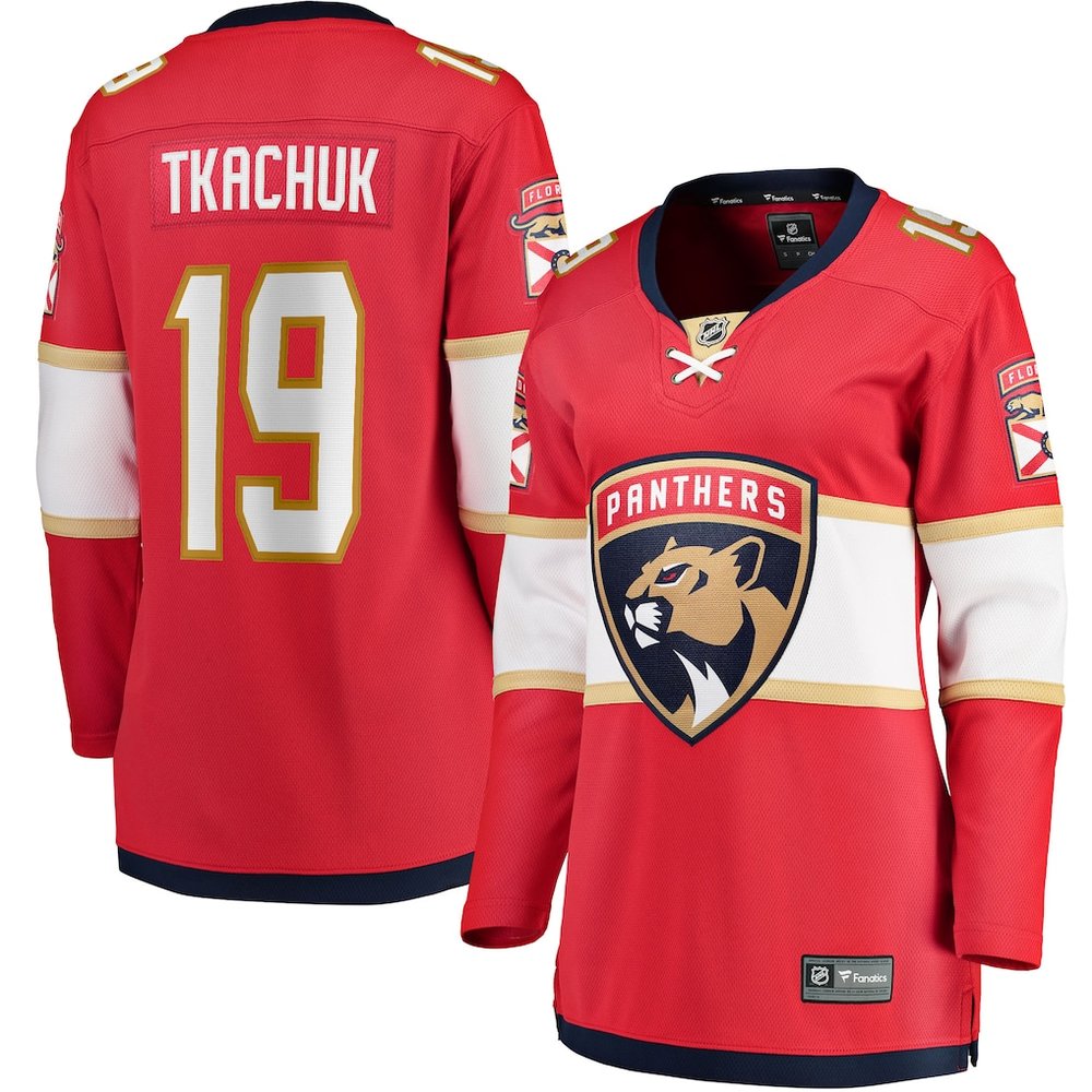 Women's Florida Panthers #19 Matthew Tkachuk Red Home Player Jersey
