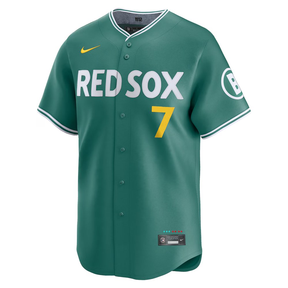 Men's Boston Red Sox #7 Masataka Yoshida Green 2025 City Connect Limited Player Jersey