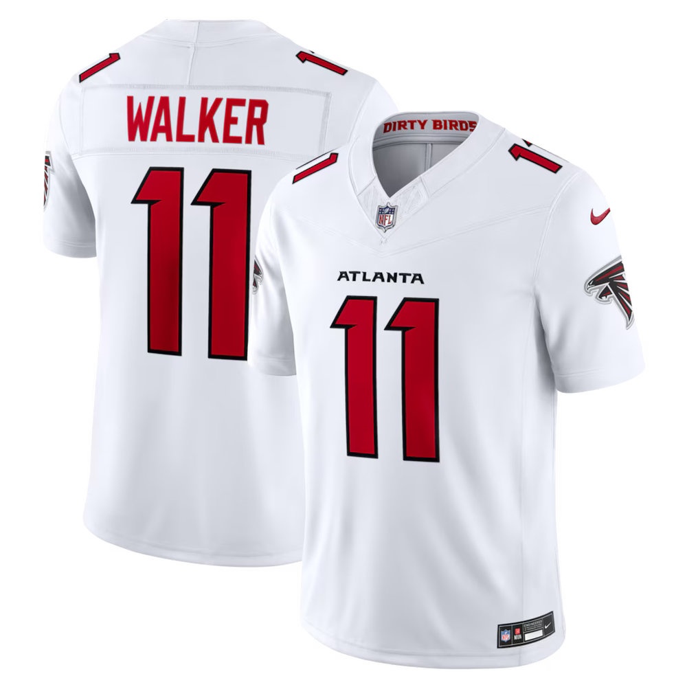 Men's Atlanta Falcons #11 Jalon Walker White Vapor F.U.S.E. Sewn Down Limited Jersey