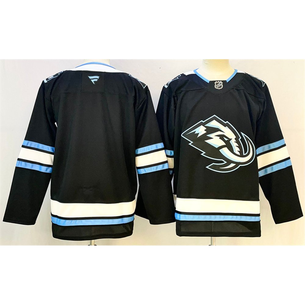 Men's Utah Mammoth Blank Navy Stitched Premium Jersey Men's Utah Mammoth Blank Navy Stitched Premium Jersey