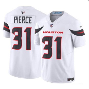 Men's Houston Texans #31 Dameon Pierce White 2024 Vapor F.U.S.E. Limited Stitched Jersey Men's Houston Texans #31 Dameon Pierce White 2024 Vapor F.U.S.E. Limited Stitched Jersey