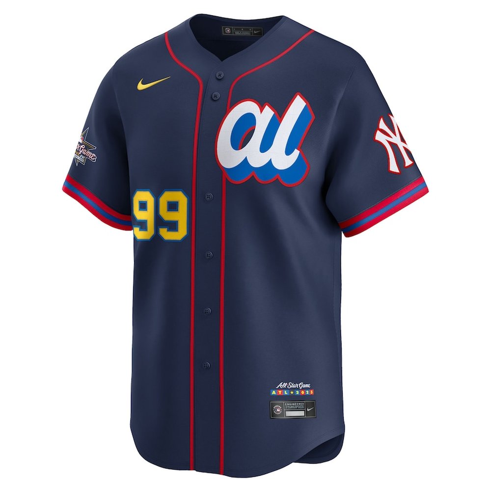 Men's American League #99 Aaron Judge Nike Navy 2025 All-Star Edition Limited Player Jersey Men's American League #99 Aaron Judge Nike Navy 2025 All-Star Edition Limited Player Jersey
