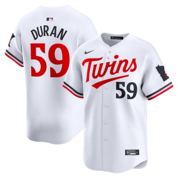 Men's Minnesota Twins #59 Jhoan Duran White Home Limited Player Jersey