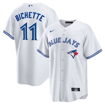 Men's Toronto Blue Jays #11 Bo Bichette White Replica Player Jersey