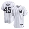 Men's New York Yankees #45 Gerrit Cole White Home Limited Player Jersey Men's New York Yankees #45 Gerrit Cole White Home Limited Player Jersey