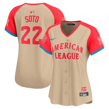 Women's American League #22 Juan Soto Cream 2024 MLB All-Star Game Limited Player Jersey Women's American League #22 Juan Soto Cream 2024 MLB All-Star Game Limited Player Jersey