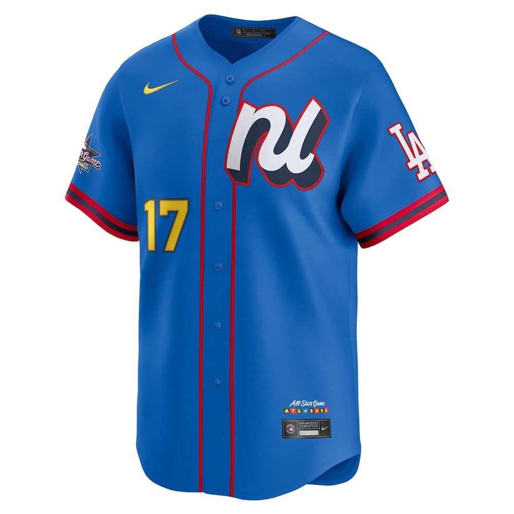 Youth National League #17 Shohei Ohtani Nike Blue 2025 All-Star Edition Limited Player Jersey Youth National League #17 Shohei Ohtani Nike Blue 2025 All-Star Edition Limited Player Jersey